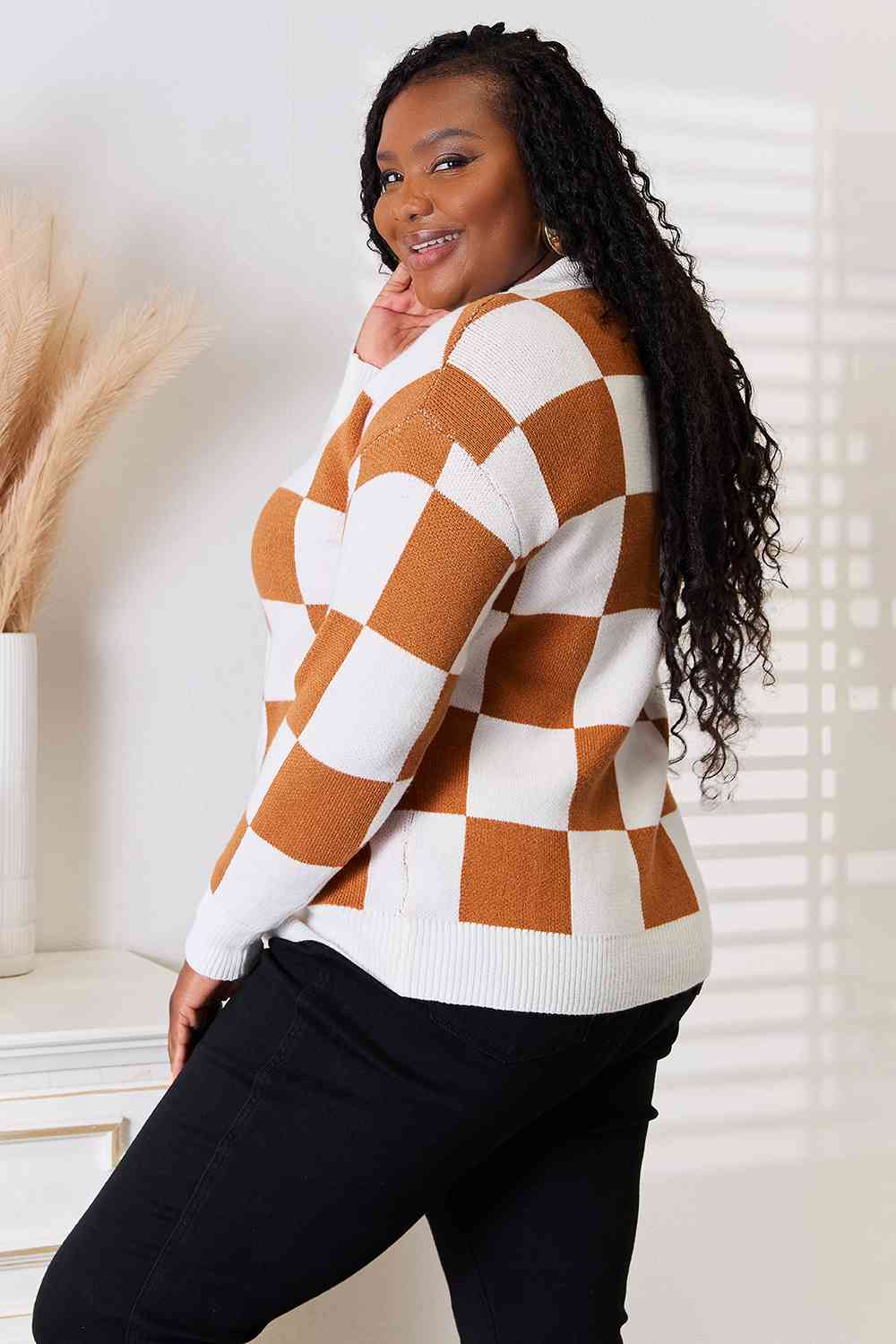 Maxct &Double Take Button-Up V-Neck Dropped Shoulder Cardigan