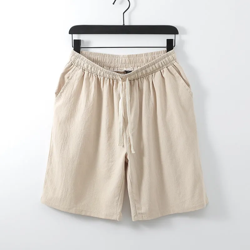 Maxct Retro Cotton Linen Shorts