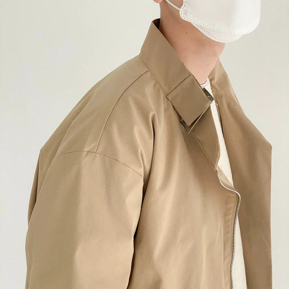 Maxct Retro Short Casual Stand Collar Jacket