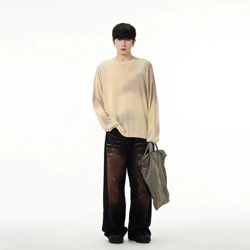 Maxct Lightweight Oversized Tie-dye Sweater