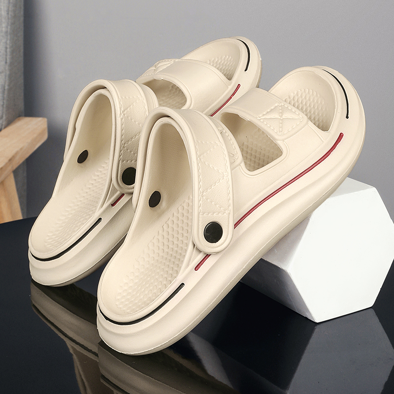 Summer Soft-Sole Platform Slides: Unisex Beach Sneaker Sandals - true deals club