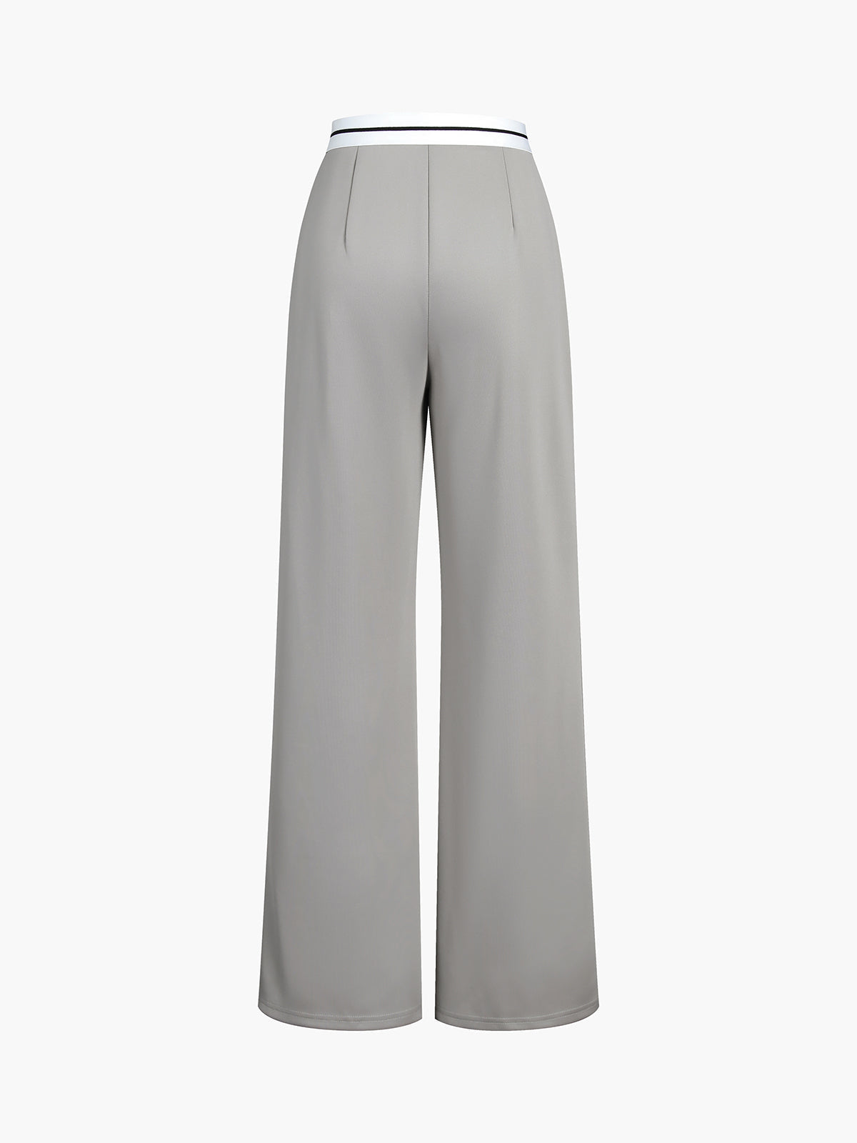 Maxct Tube Top Two Piece Contrast Waistband Pants Set
