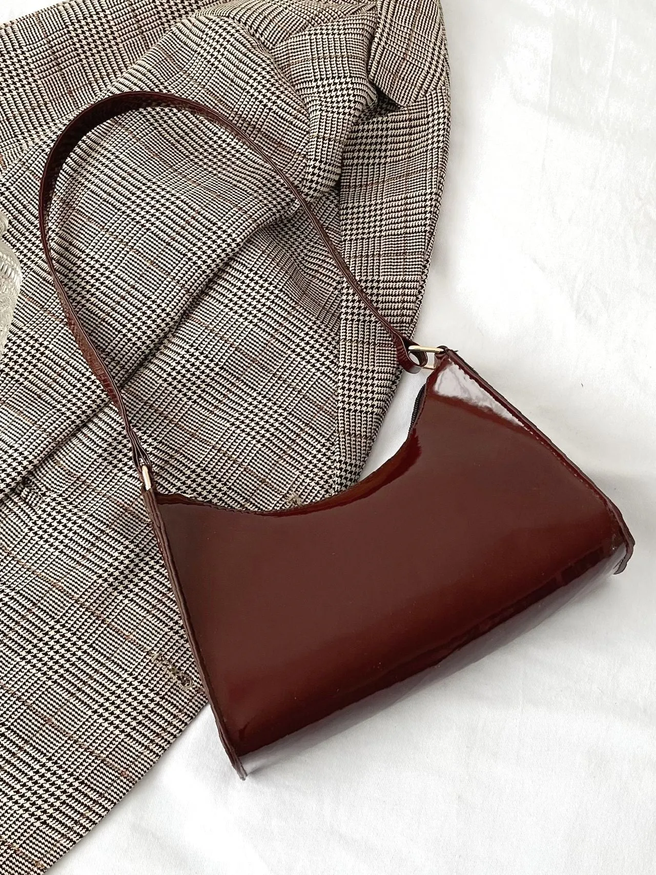 Bag For Love - Artificial Patent Leather Square Bag  - Women Maxct Bags