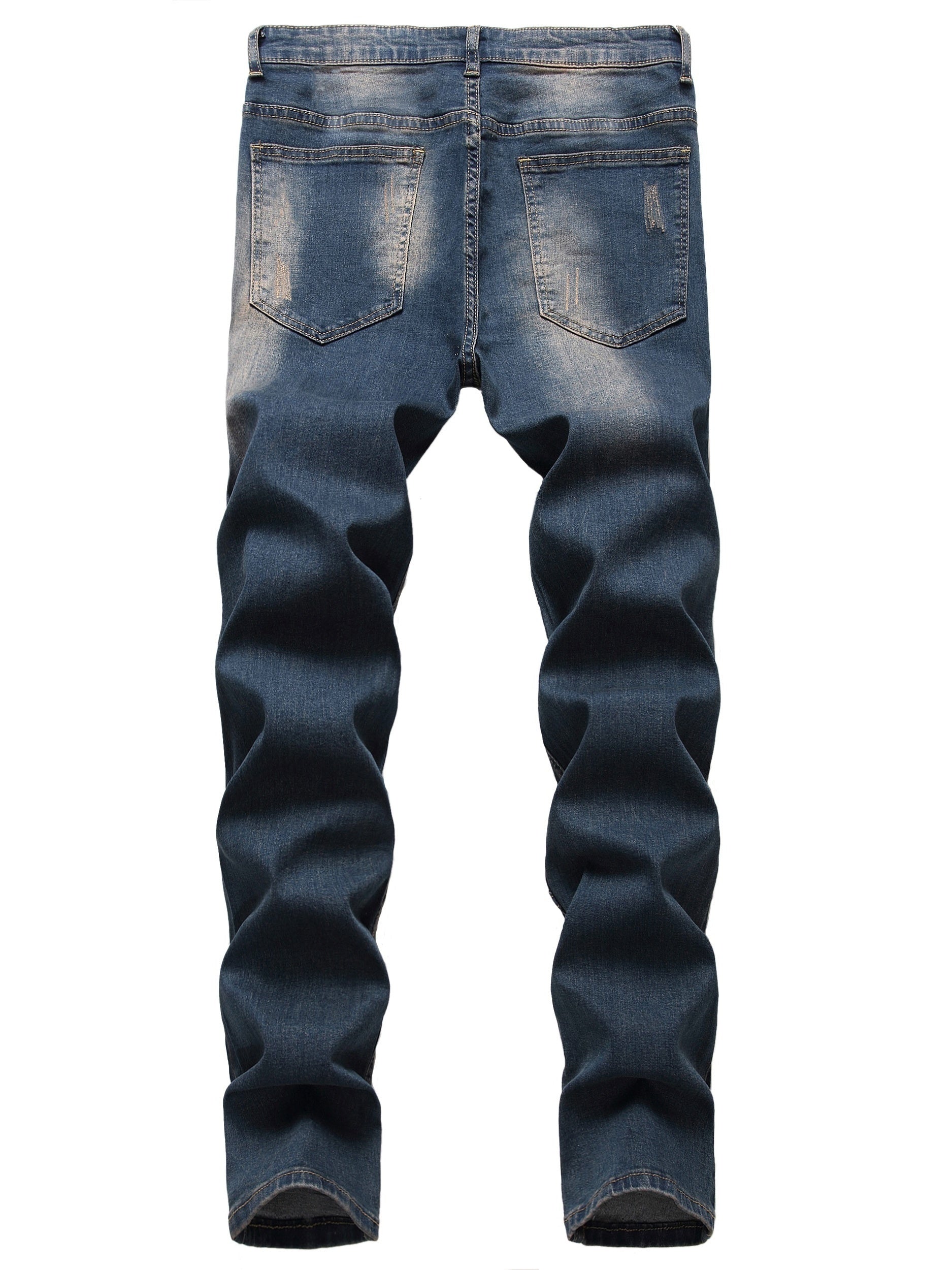 Maxct  Men's Skinny Denim Jeans With Trendy Designs