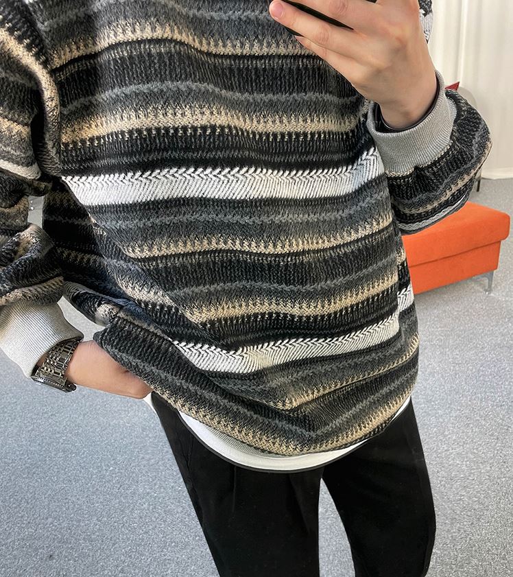 Maxct 5511 Black Stripe Longsleeve Sweater