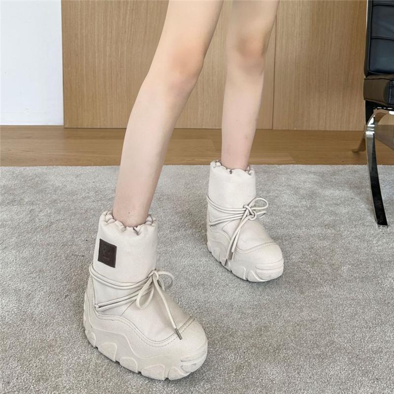 Chunky Leather Women's Slip-On Ankle Boots - true deals club