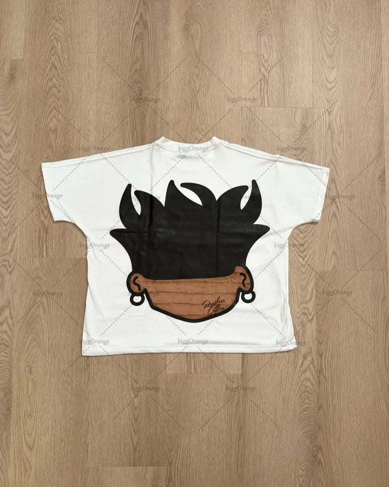 Maxct Summer New Style European and American Oversized Short-sleeved Fashion Popular Anime Printed T-shirt Fashion Casual Loose Top