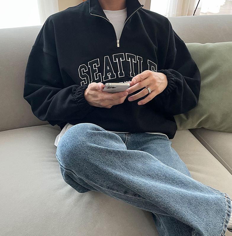 Maxct 4308 HALF ZIP-UP SEATTLE TURTLENECK SWEATER