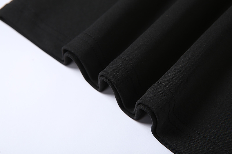 Show Thin Black High Waist Pants Low-Cut Suspenders