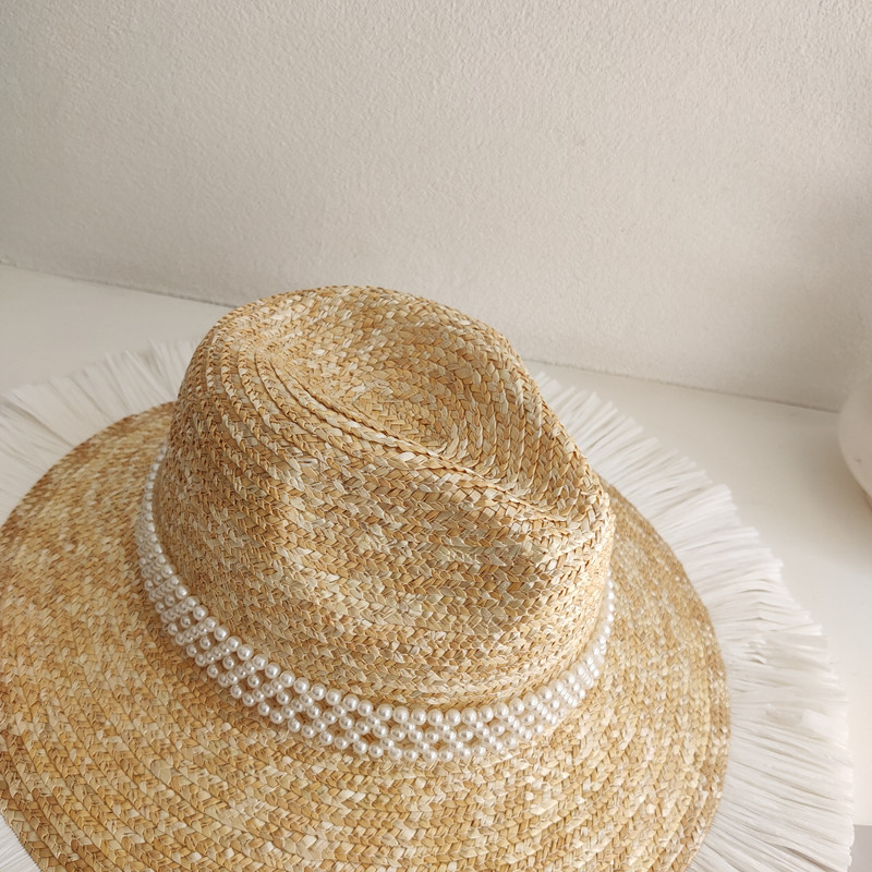 Sun Hat Fashion Wind Straw Women's Burrs Straw Hat