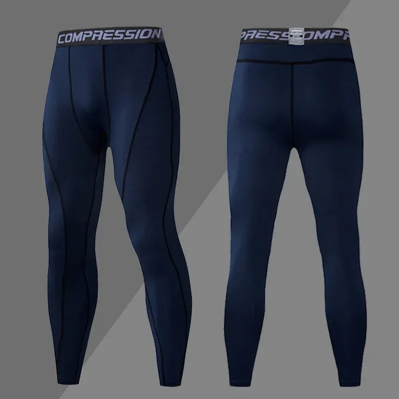 Fitness Compression Trousers Men's Tight Leggings for Gym and Athletics Maxct