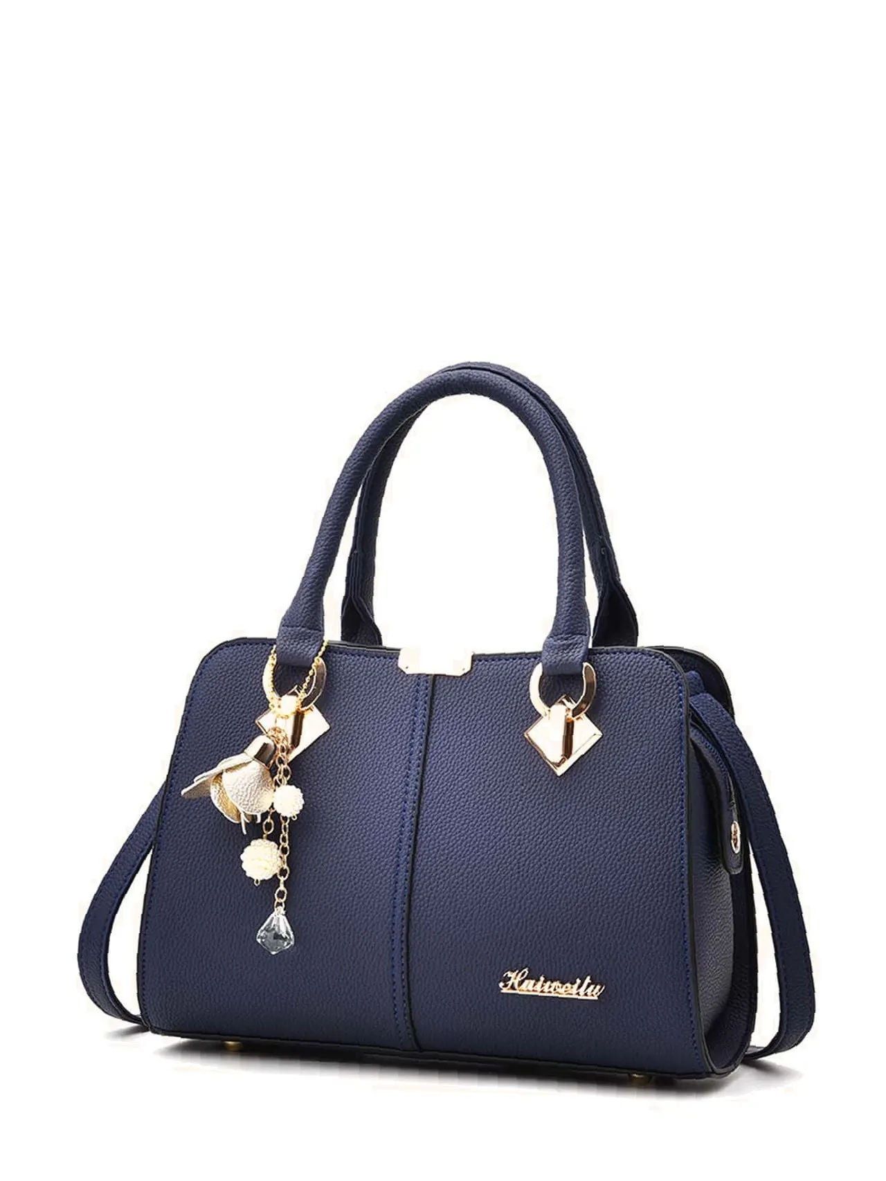 Maxct - Metal Letter Decor Tote Bag  - Women Tote Bags