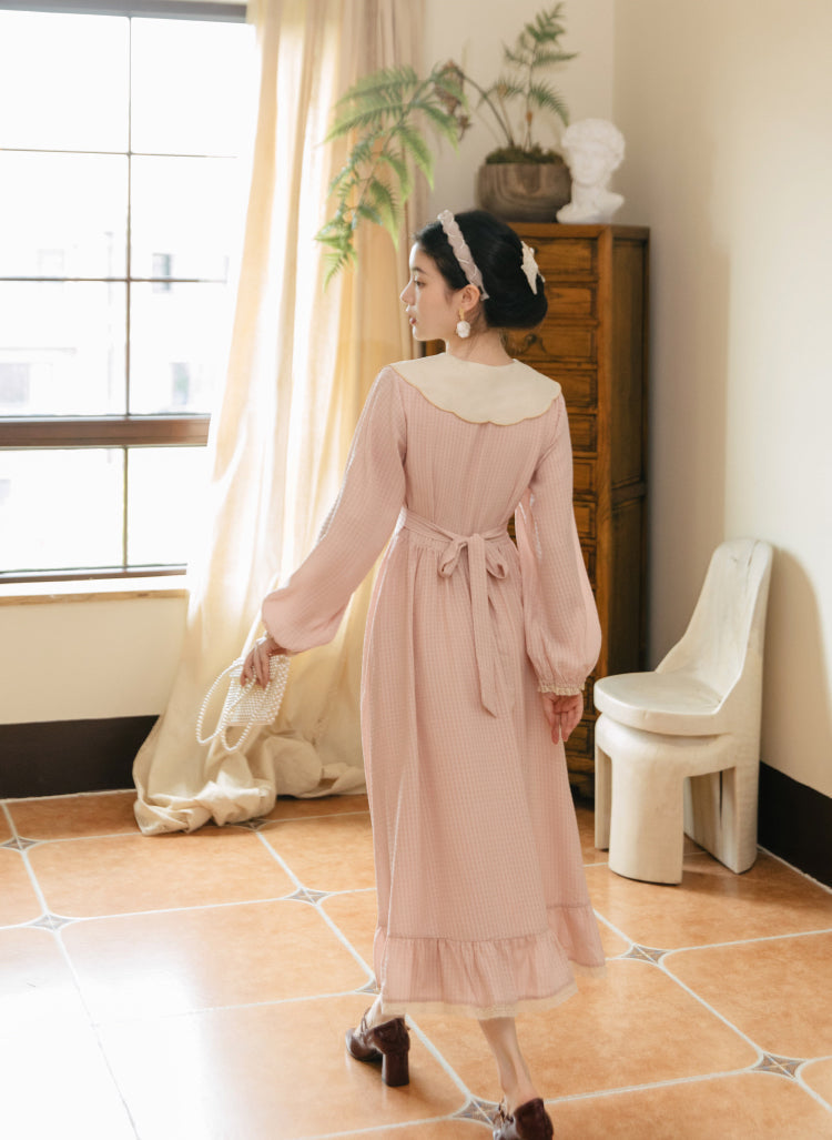 Sweet Floral Embroidered Midi Dress Maxct