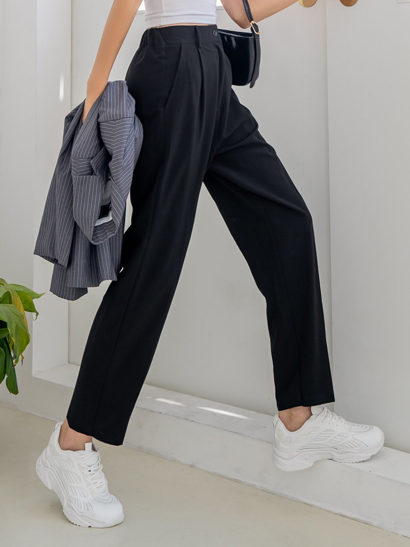 Maxct Slant Pocket Tailored Pants