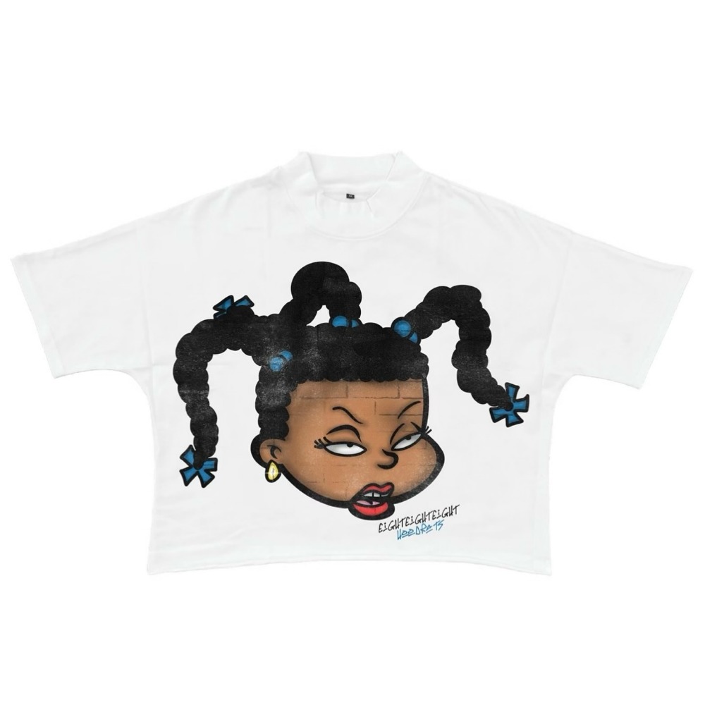 Streetwear Hip Hop Cartoon Character Graphic Printed T Shirt New Harajuku Gothic Cotton Drop Sleeves Oversized T Shirt Men Women