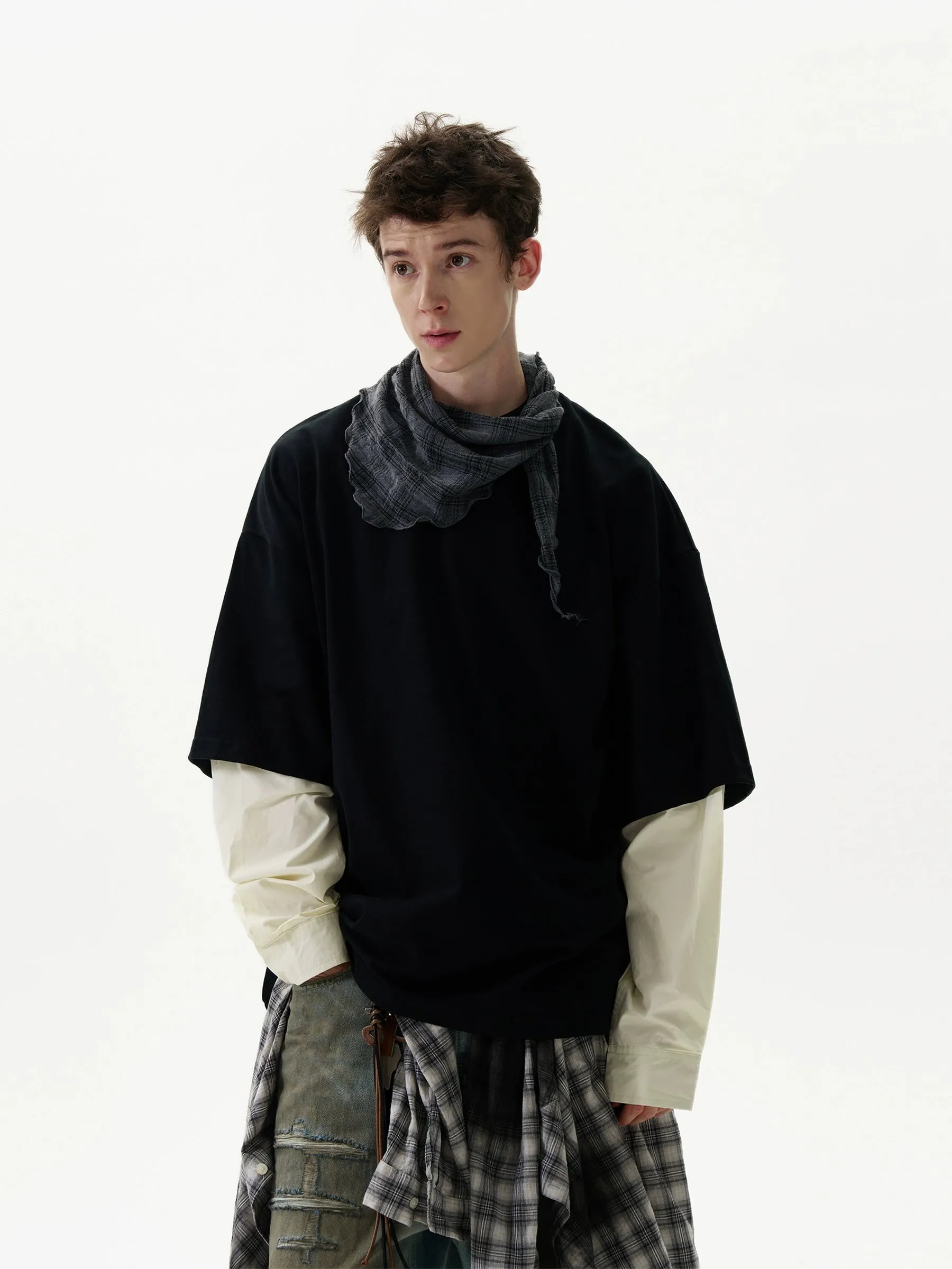 Madwitch Retro Fake Two Piece Shirt Maxct