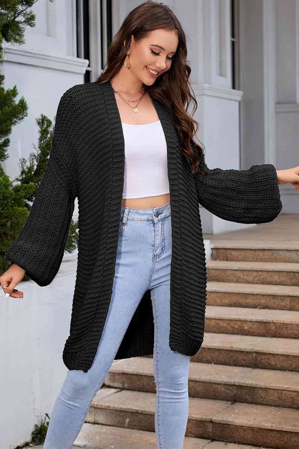 Maxct &Open Front Longline Cardigan