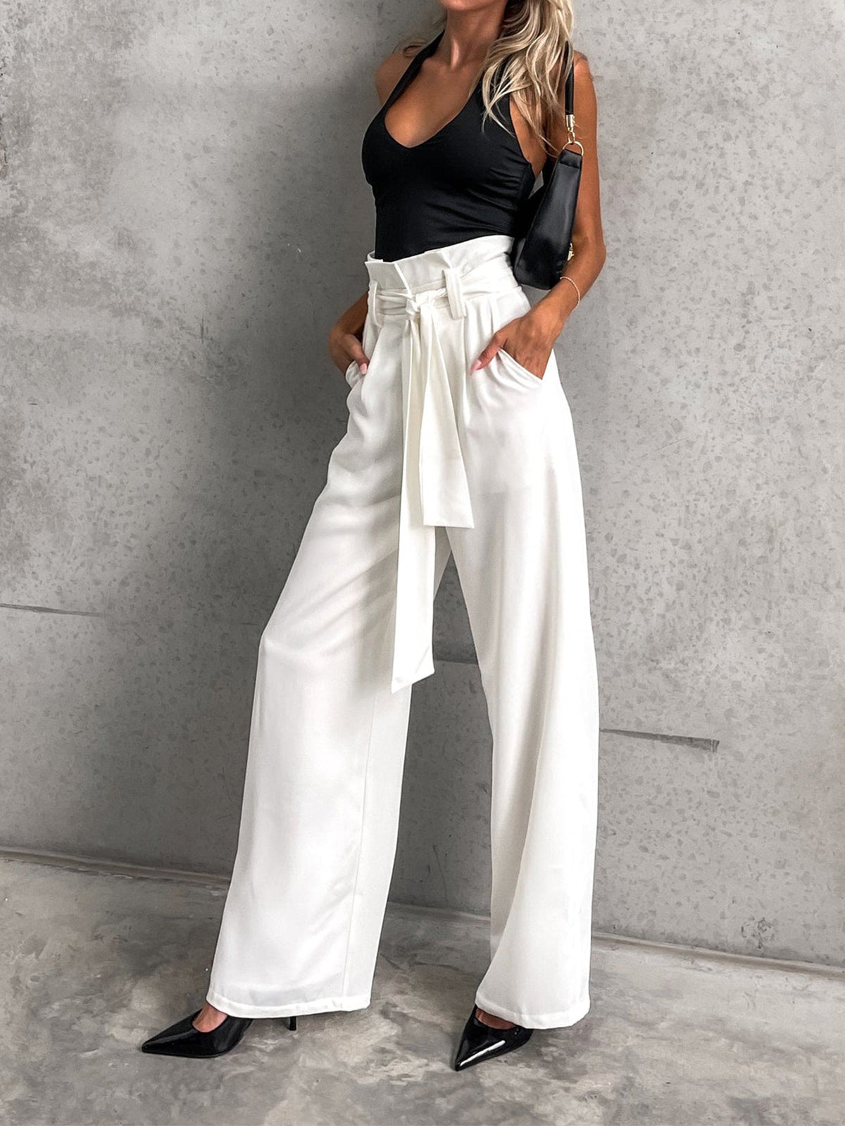 Maxct Minimalism Knotted Straight Leg Pants
