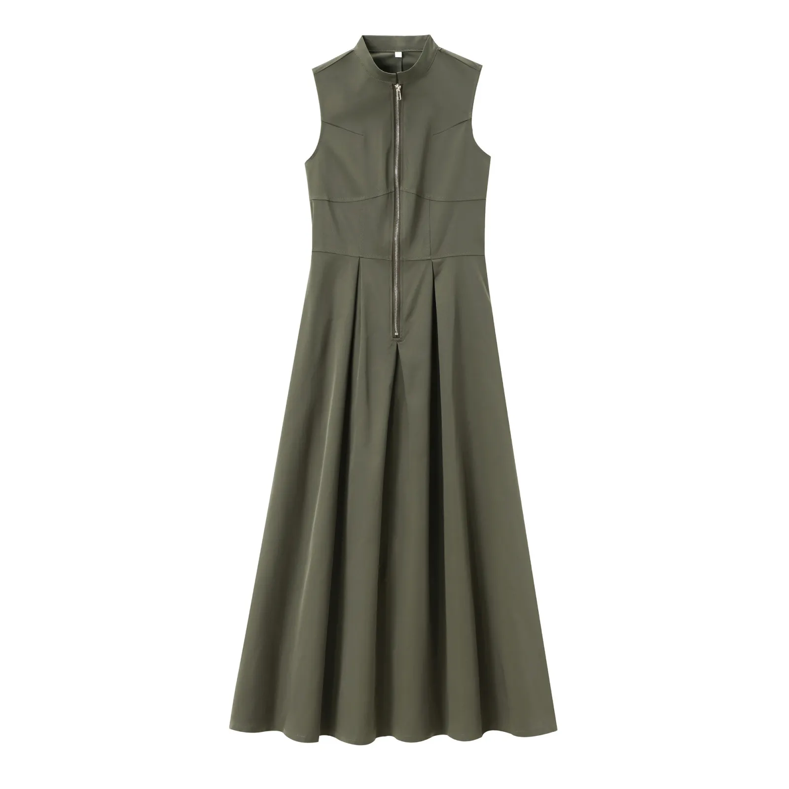 Maxct dress to impress outfits New Women's Fashionable round Neck Sleeveless Waist Dress