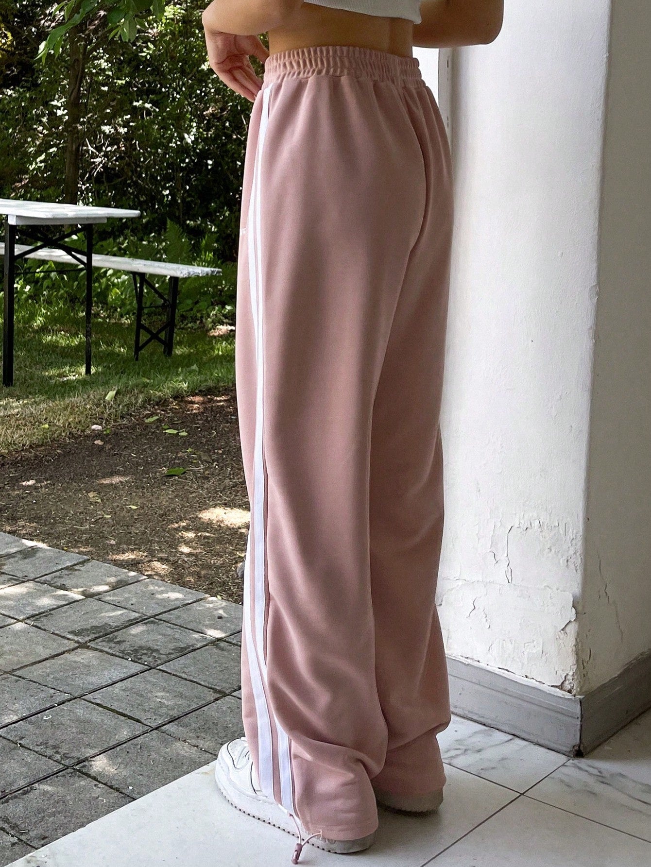 Maxct Women's Color-Block Casual Simple Daily Pants