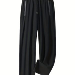 Maxct Lightweight Breathable Comfy Joggers, Men's Casual High Stretch Waist Drawstring Sports Pants Sweatpants
