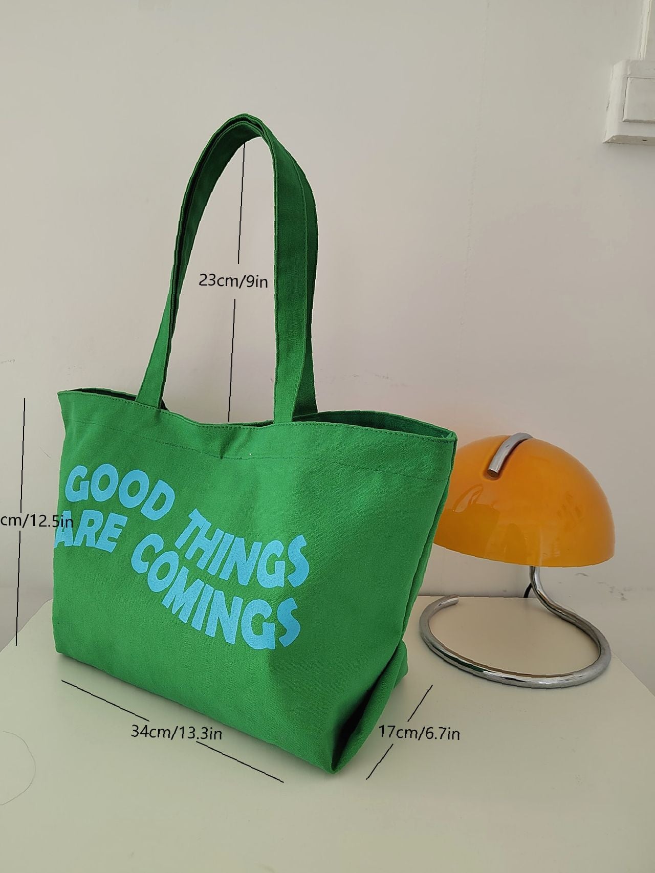 Maxct - Slogan Graphic Large Capacity Shopper Bag  - Women Tote Bags