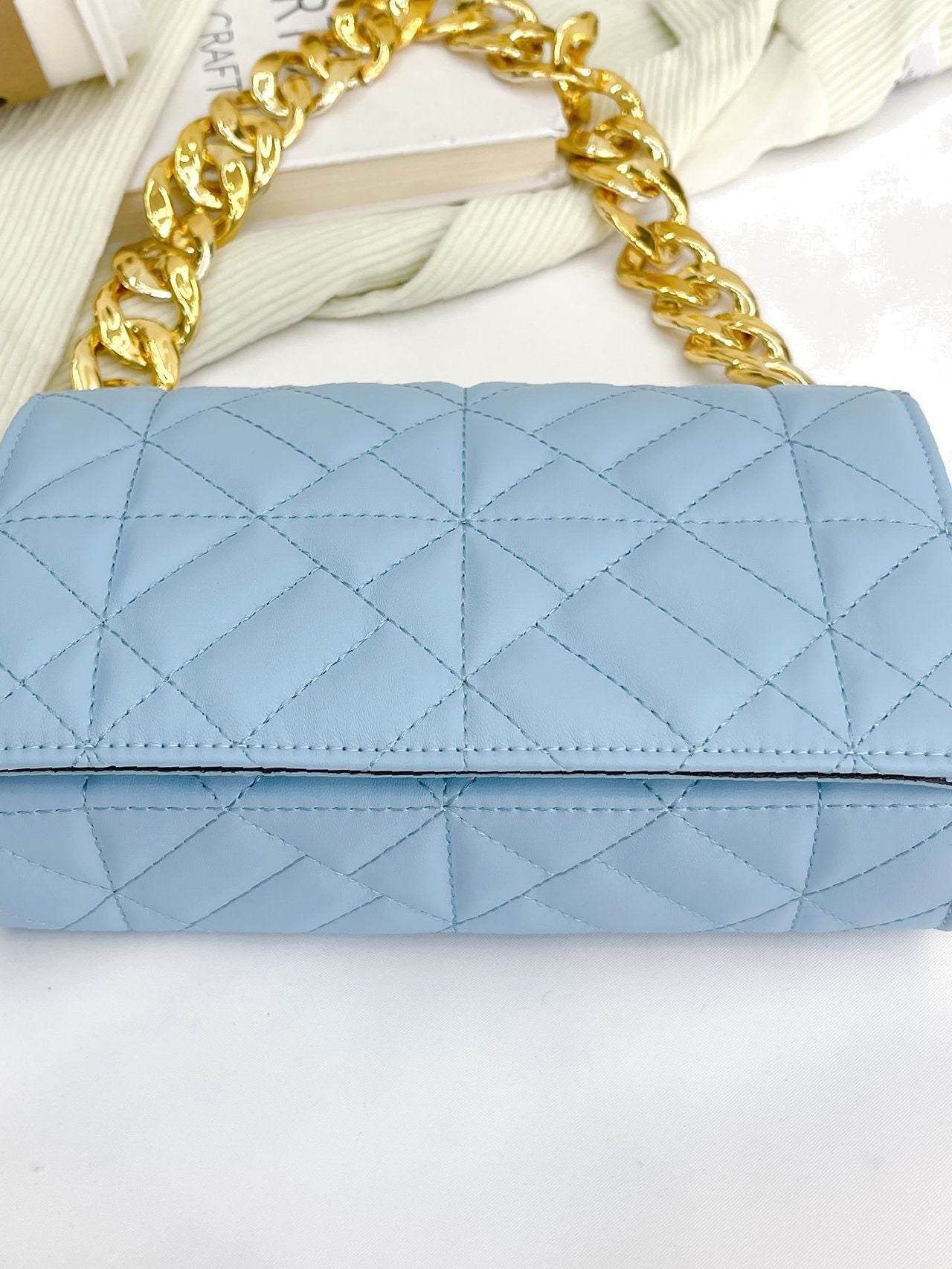 Bag For Love - Quilted Chain Square Bag  - Women Maxct Bags