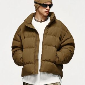 Maxct &INFL Windproof Cropped Duck Down Puffer Jacket [Unisex]