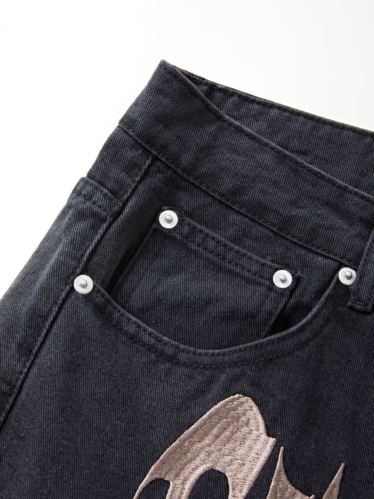 Men's Washed Revenge Straight Leg Jeans Maxct