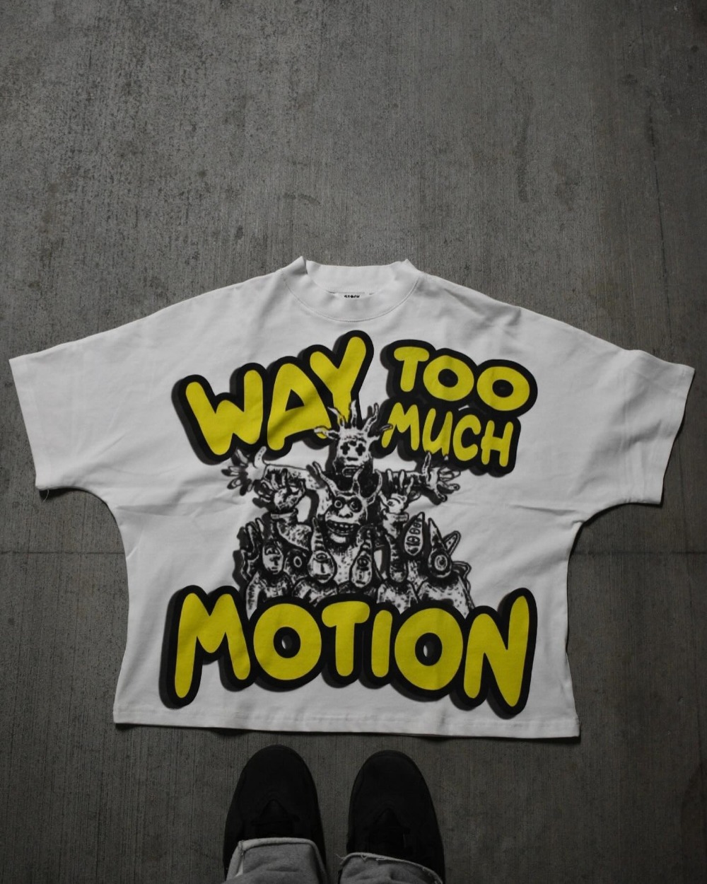Y2K Drop Sleeves Oversized T Shirt Men Women Harajuku Hip Hop Cartoon Character Letter Graphic Printed T Shirt Cotton Goth Tops