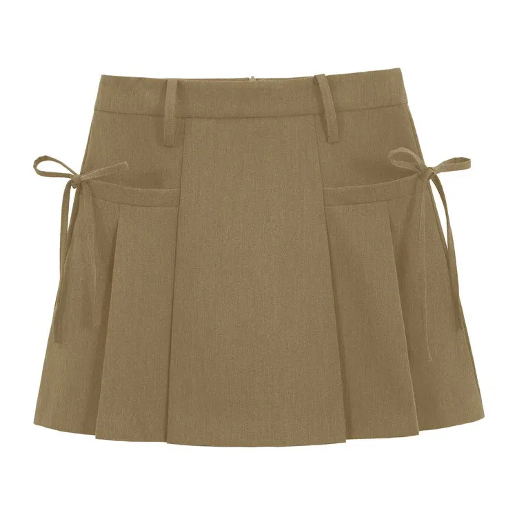Aesthetic Outfit Grey Mini Skirt Maxct