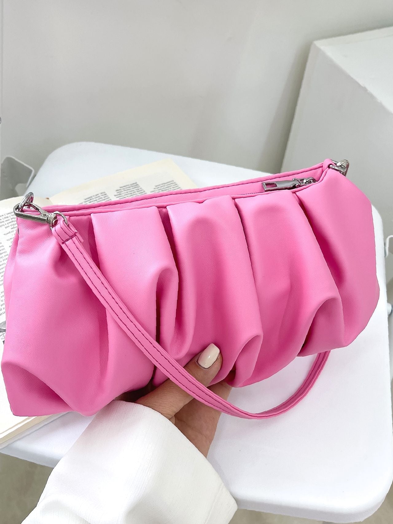 Bag For Love - Minimalist Ruched Bag  - Women Maxct Bags