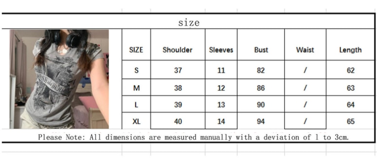 2000s Retro Dark Academia T Shirt Y2K Skulls Wings Graphic Print Tops Summer Short Sleeve Harajuku Tees Mall Goth Clothes