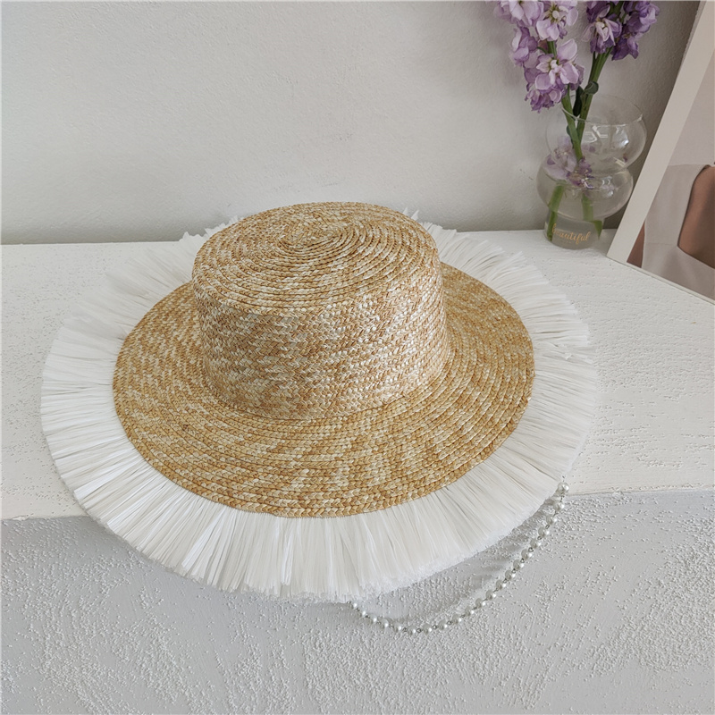 Sun Hat Fashion Wind Straw Women's Burrs Straw Hat