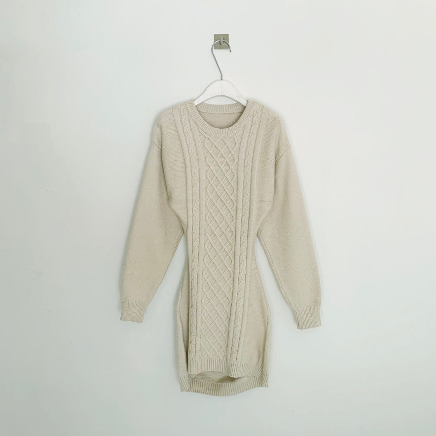 Ribbed Bodycon Mini Sweater Dress Maxct