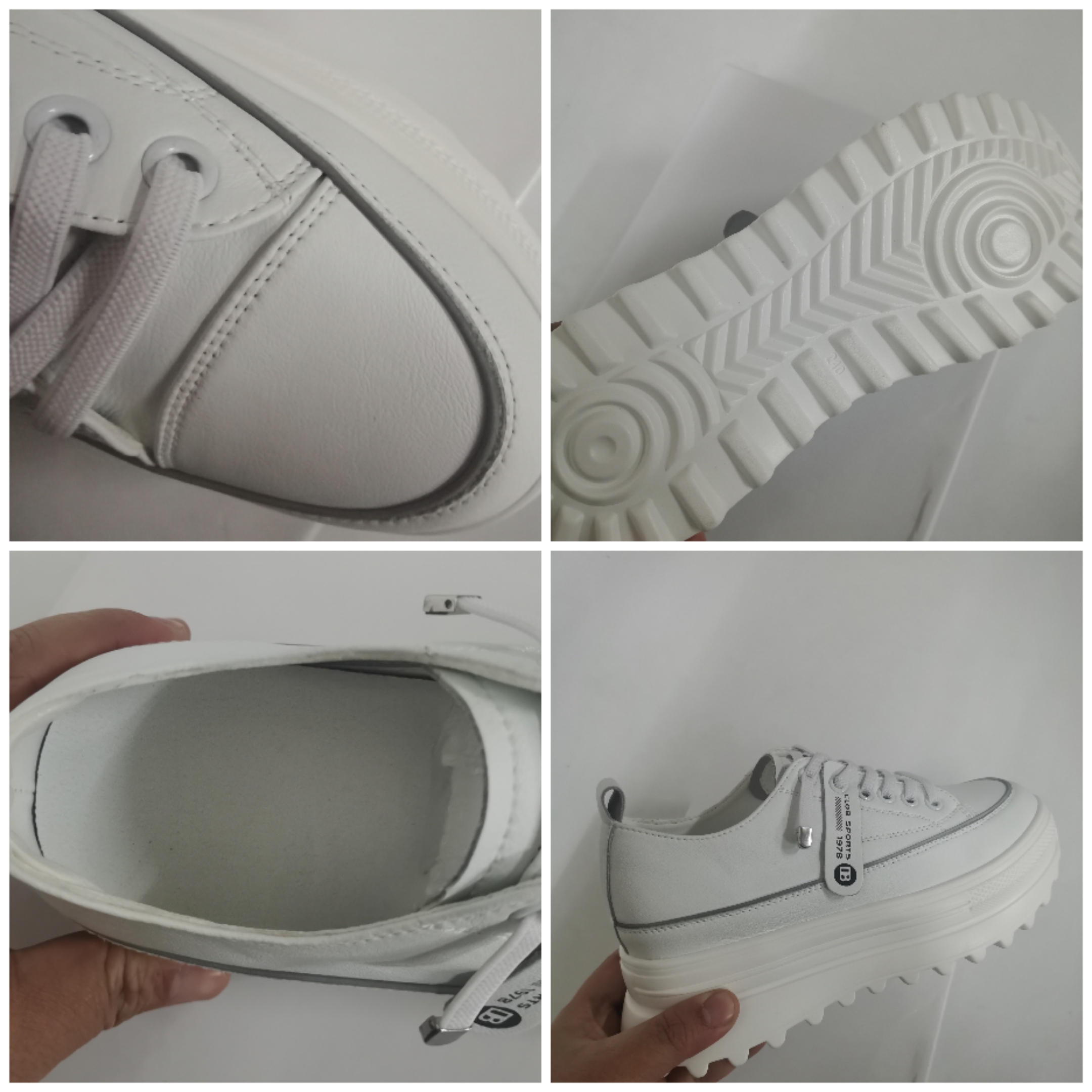 Platform Leather Sneaker Pumps for Women - true-deals-club