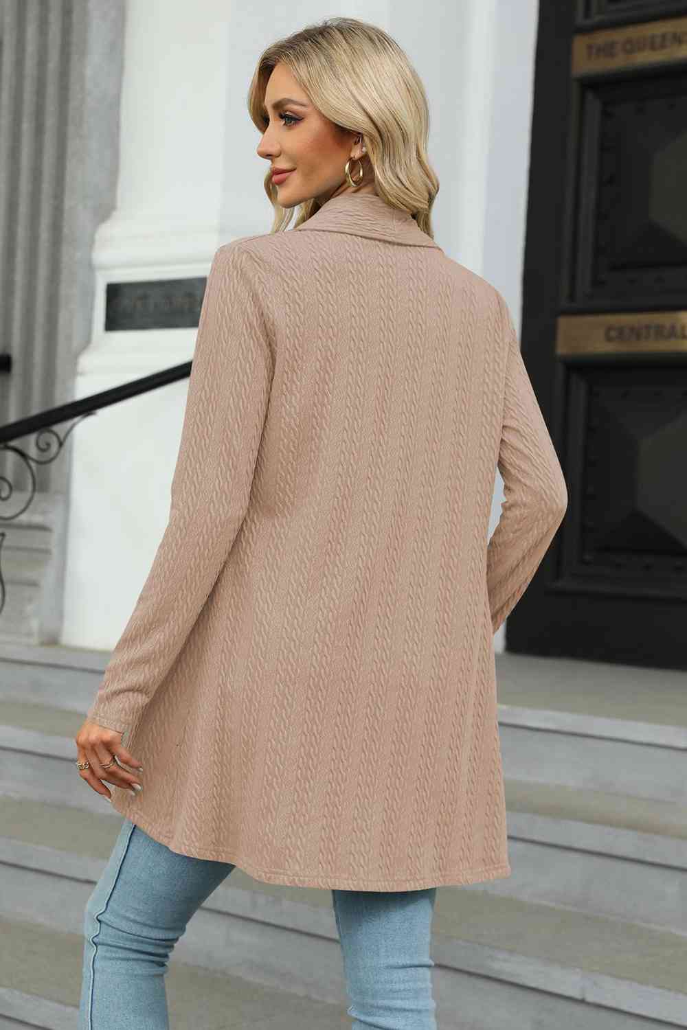 Maxct &Open Front Long Sleeve Cardigan