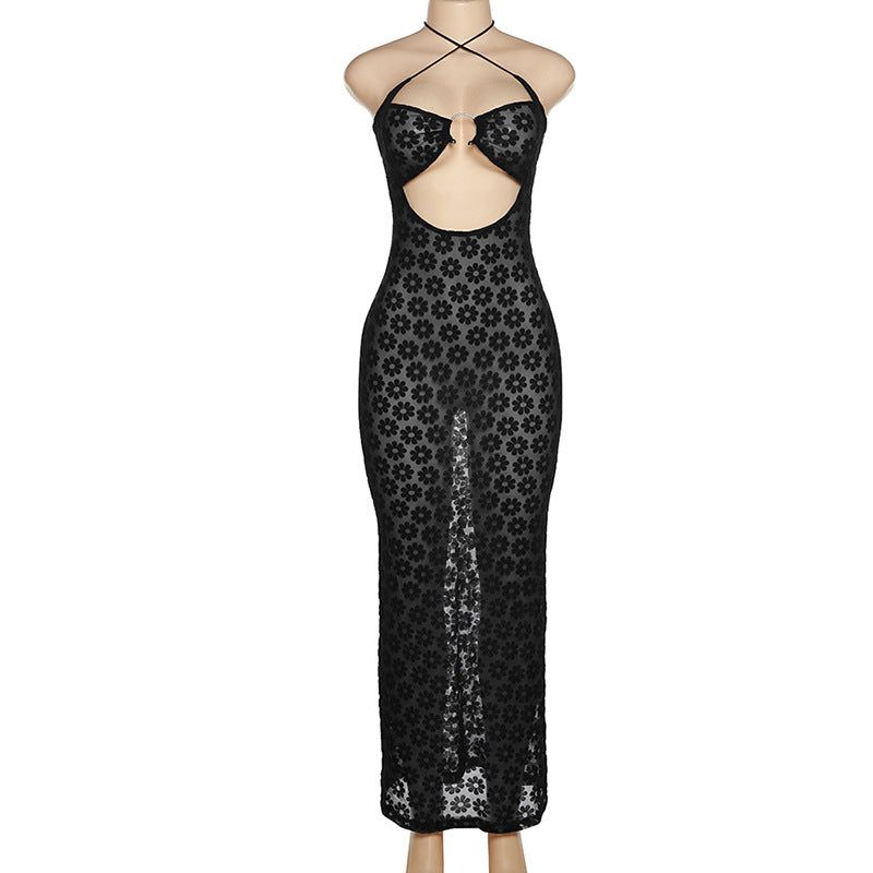 Riverside Mesh Daisy Printed Maxi Dress Maxct