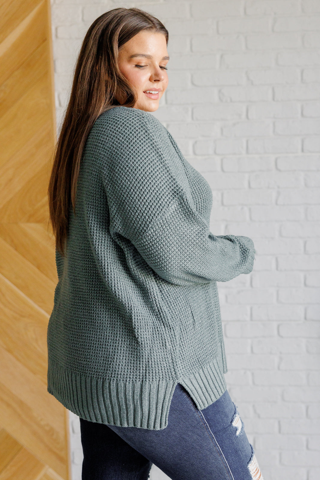 Maxct &Lakeside View Drop Shoulder Sweater in Sage