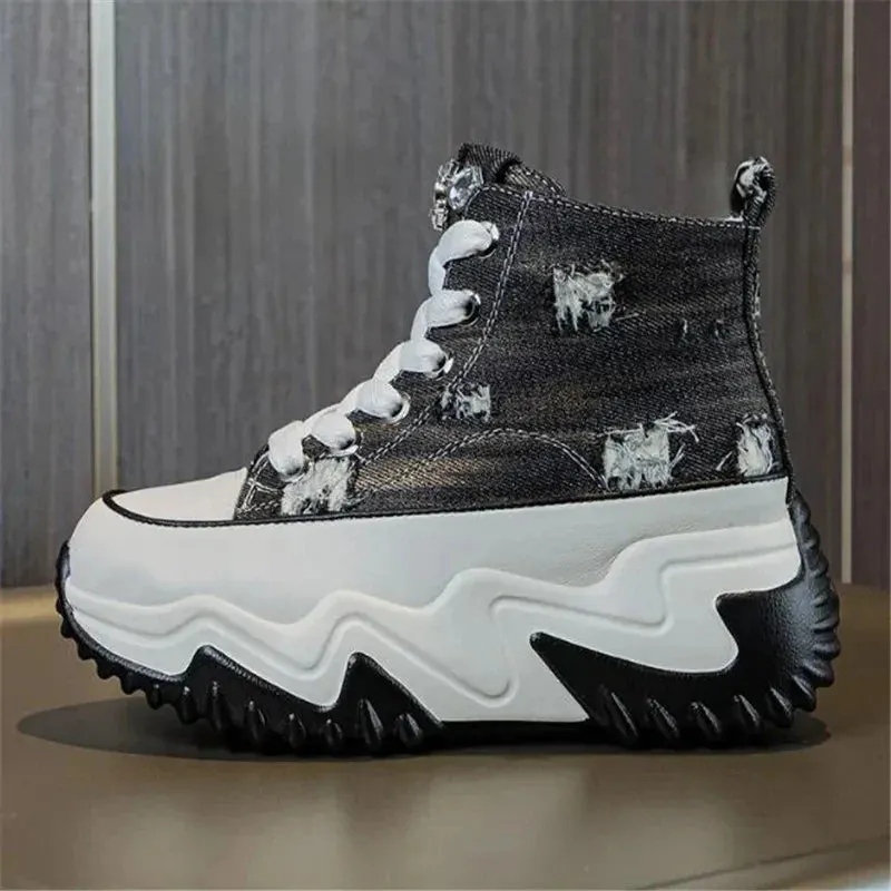 7cm Canvas Platform Sneakers Maxct