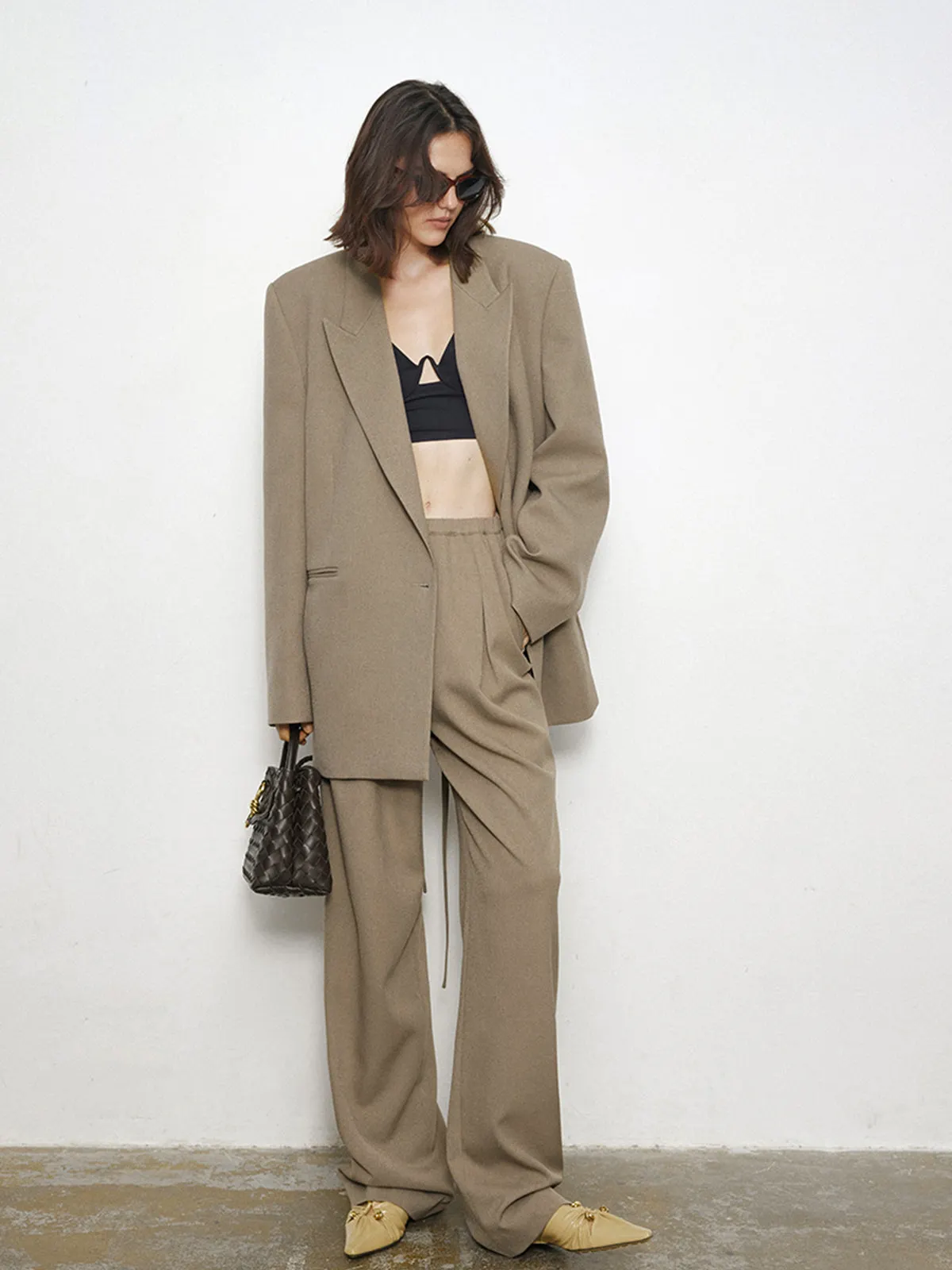 Maxct City Stroll Elastic Waistband Wide Leg Pants