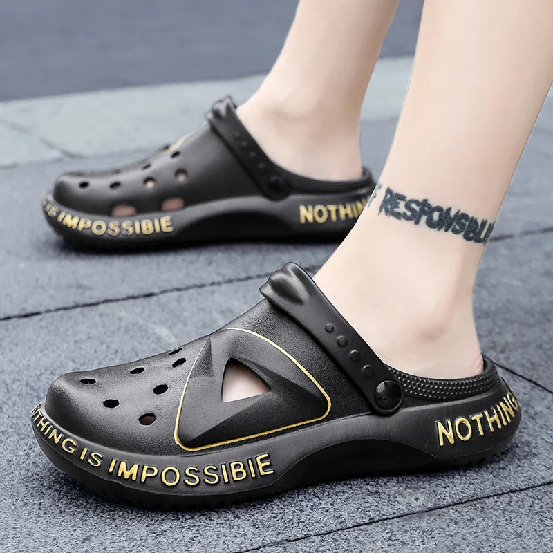 Soft Bottom Outdoor Pool Shoes for Men Cave Clogs Slippers Maxct