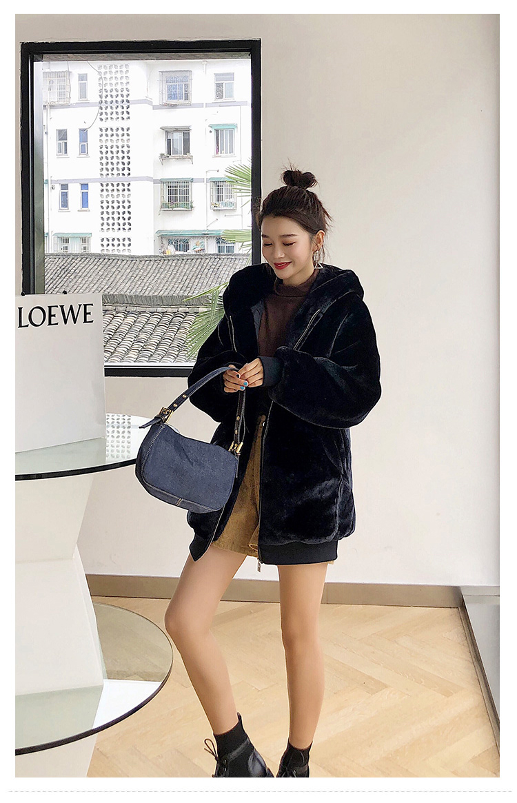 Women's Warm Fluffy Loose Hoodie - true deals club