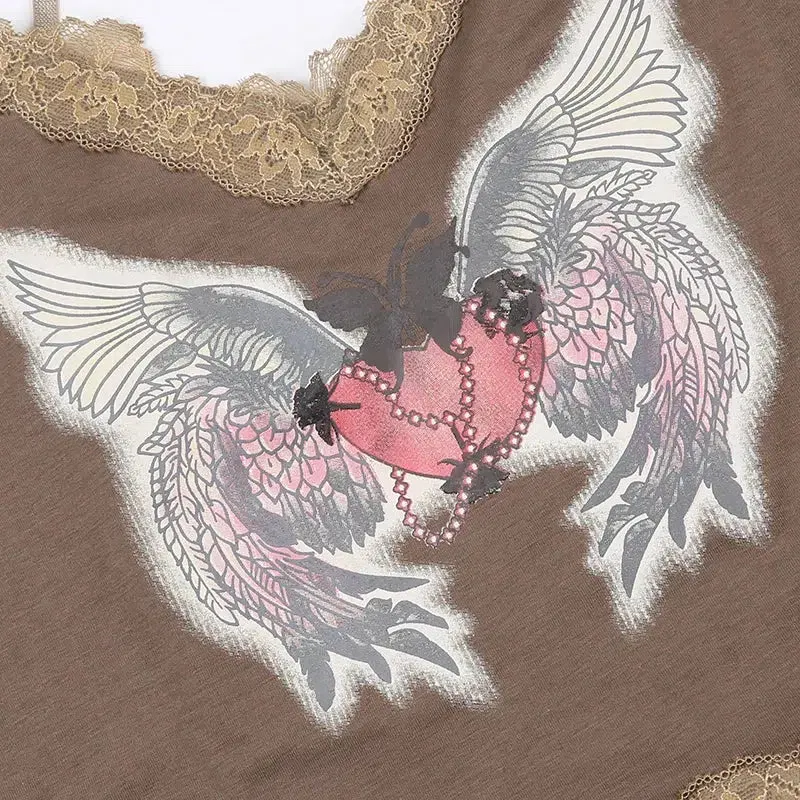 Maxct &Fairy Grunge Angel Wings Top
