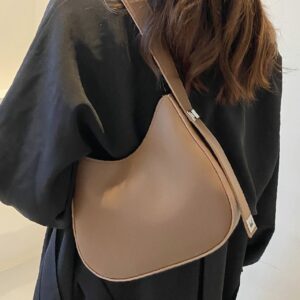 Bag For Love - Minimalist Metal Decor Baguette Bag - Women Maxct Bags