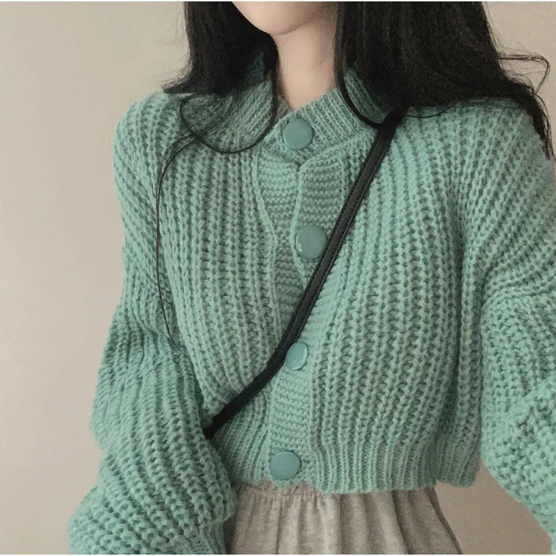 Maxct Aesthetic Round Neck Button Cardigan - Image 5