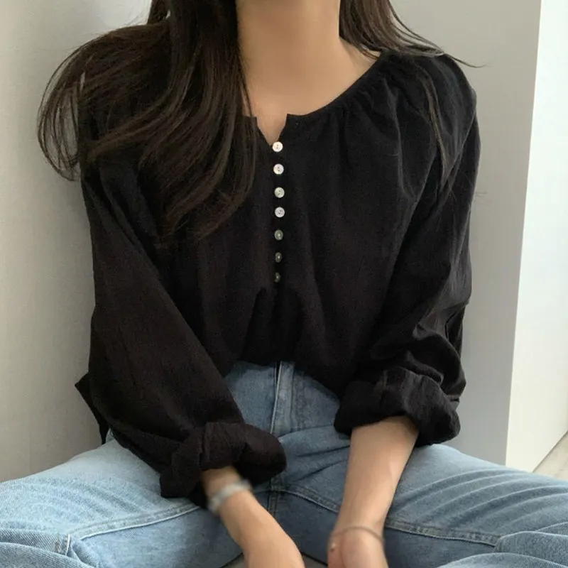 Maxct Summer Elegant Vintage Office Lady Fashionable Korean FashionWomen's Blouses Wild Shirts Tops