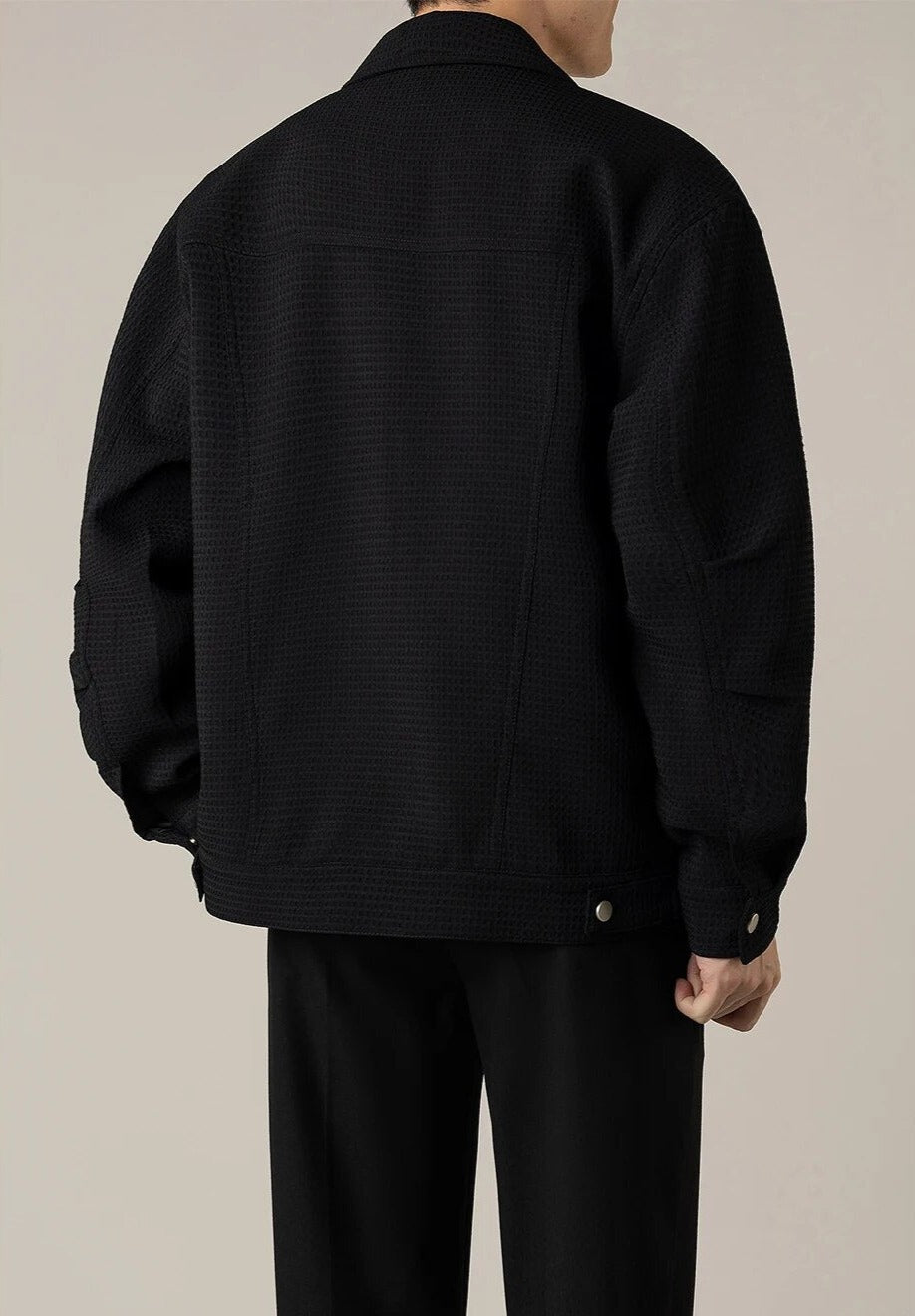 Maxct Waffle Texture Shirt Jacket