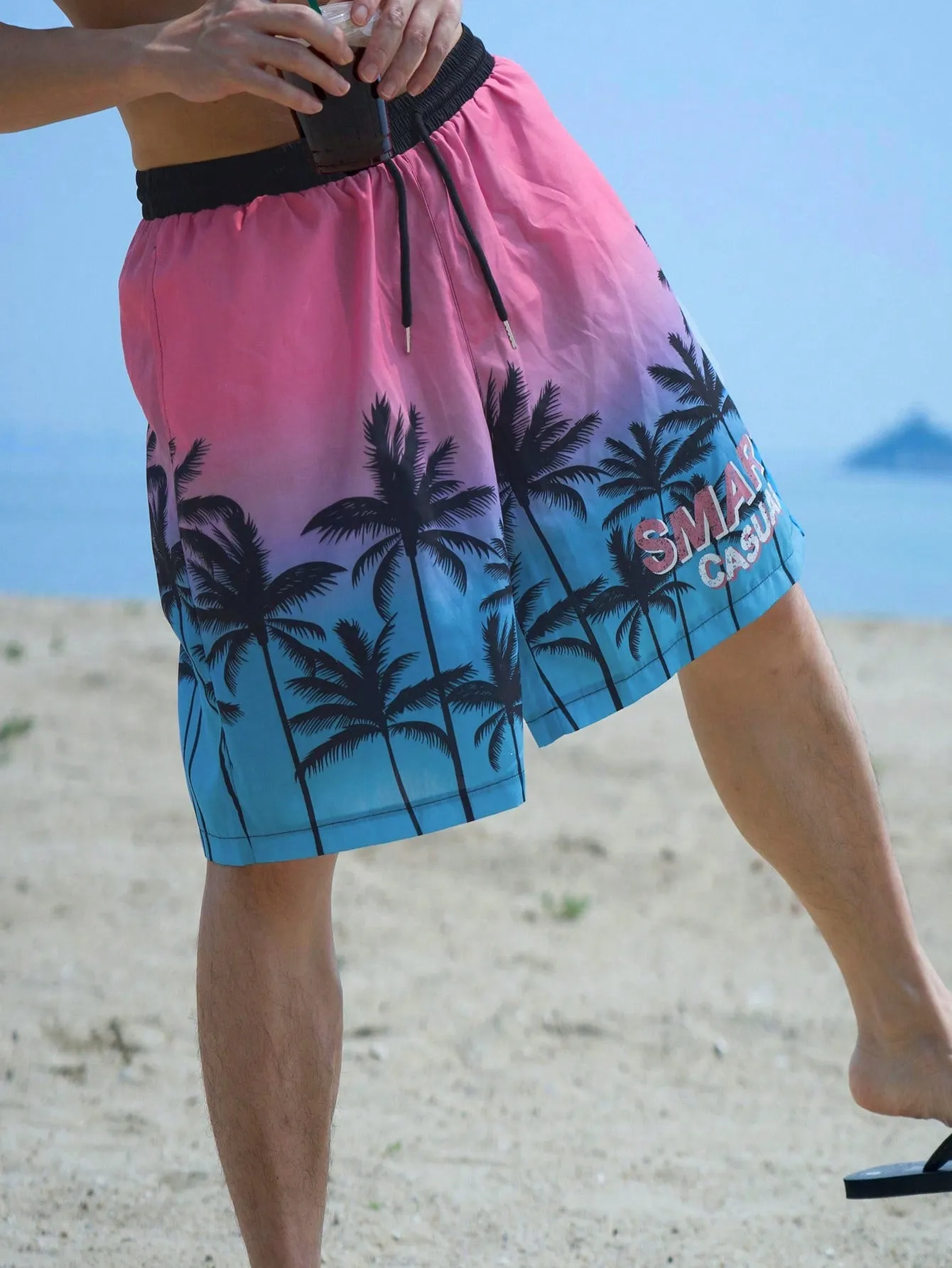 Maxct Men's Floral Print Summer Shorts Perfect For Vacation Outfits