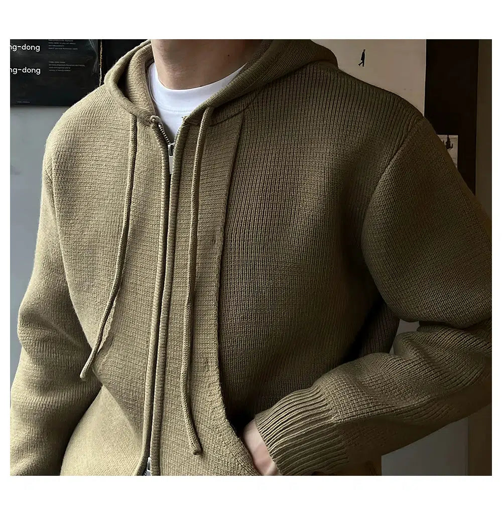 Maxct Full Zip Hooded Sweater Jacket